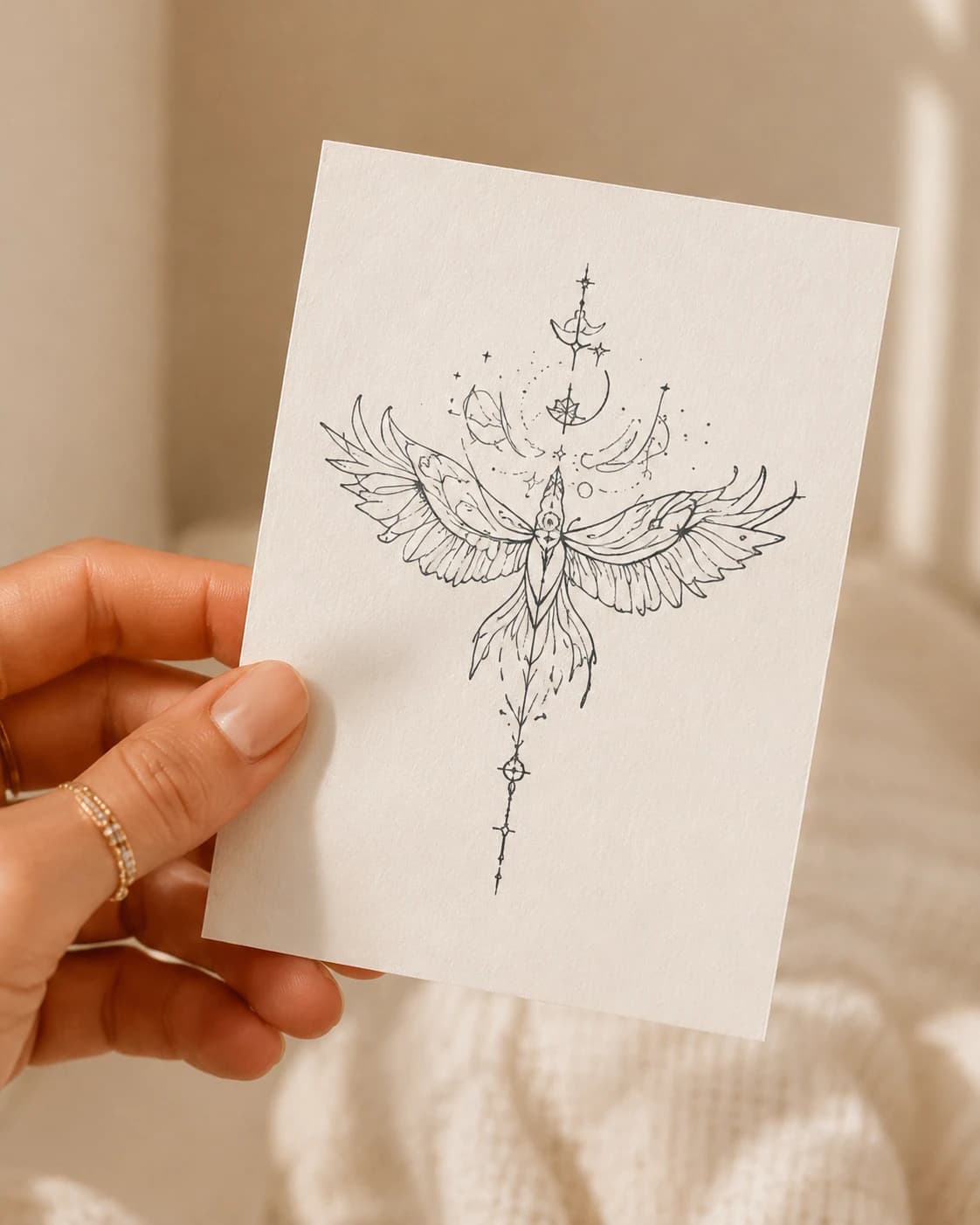 Custom tattoo sketch reference