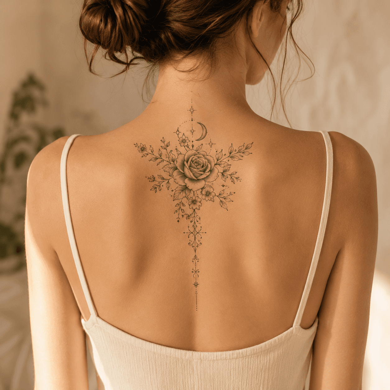 Custom tattoo on-body preview