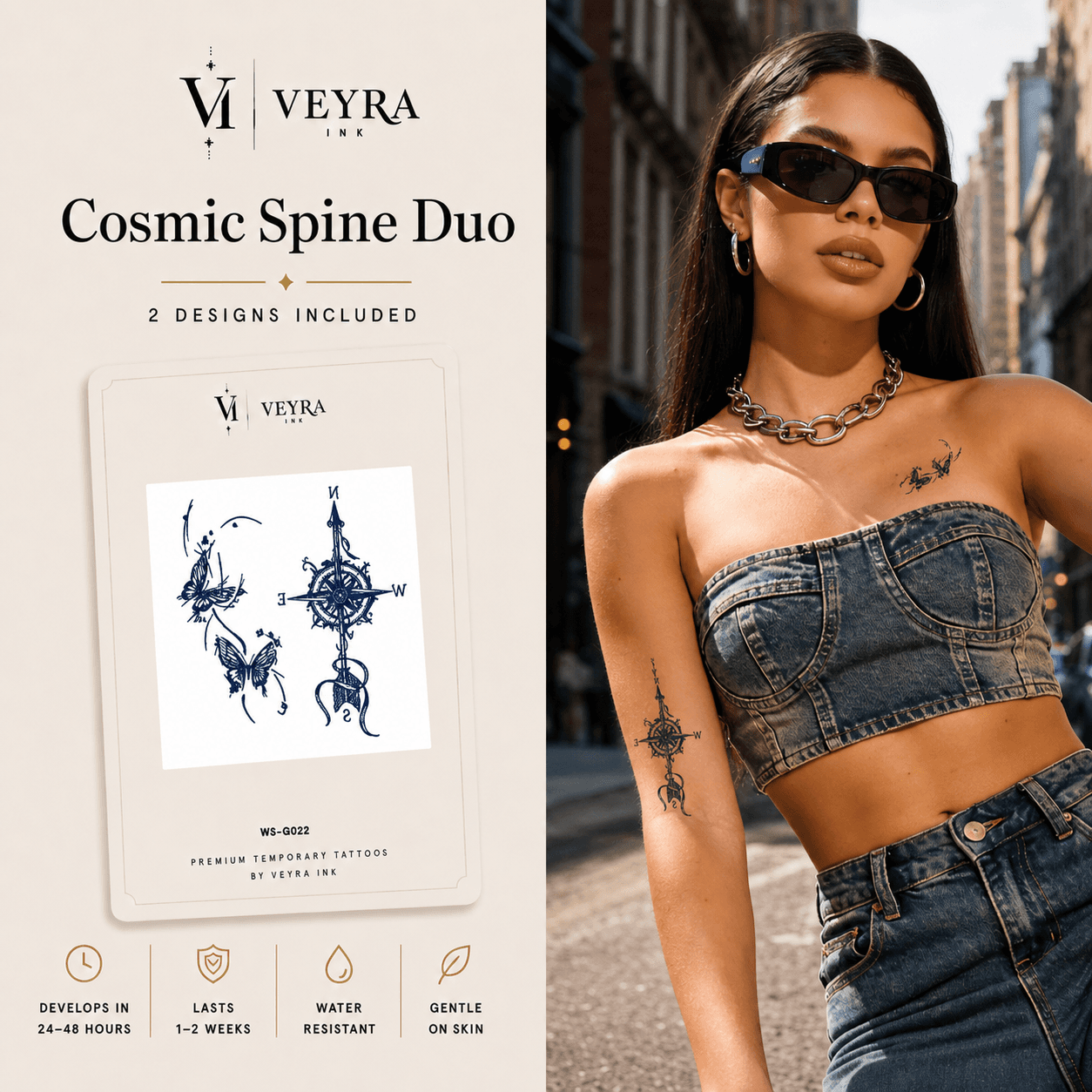 Cosmic Spine Semi-Permanent Tattoo Duo cover image