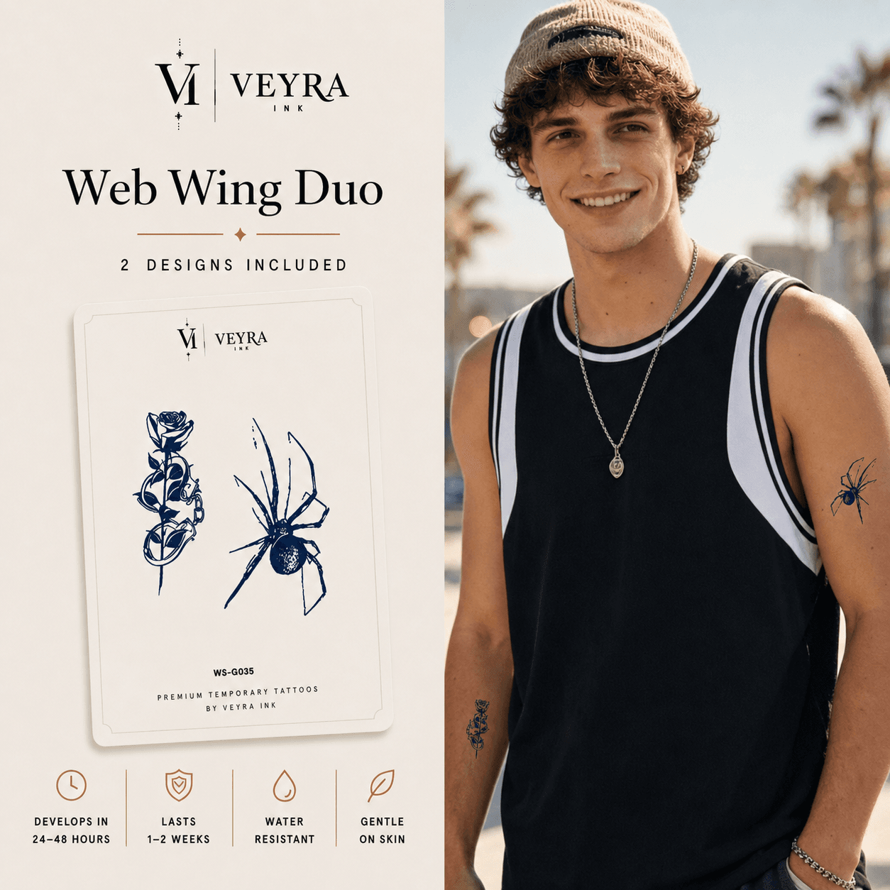 Web Wing Semi-Permanent Tattoo Duo cover image